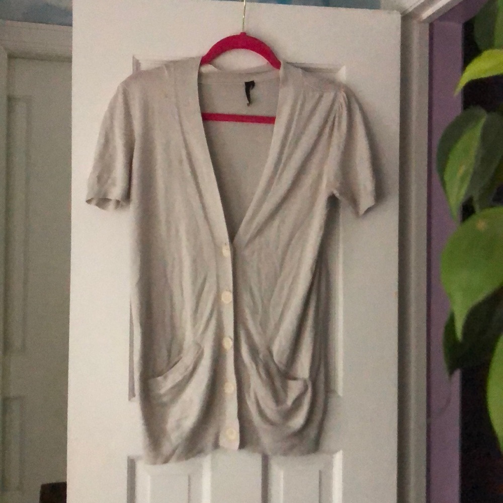 Topshop short sleeve cardigan size 10 medium